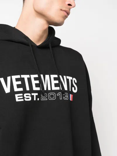 Vetements Oversize Hooded Sweatshirt In Cotton Blend