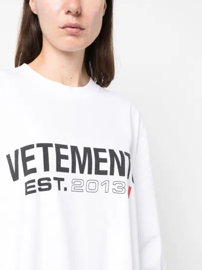 Vetements Flag Logo Cotton Oversized T-shirt