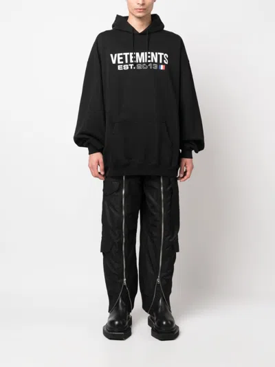 Vetements Oversize Hooded Sweatshirt In Cotton Blend