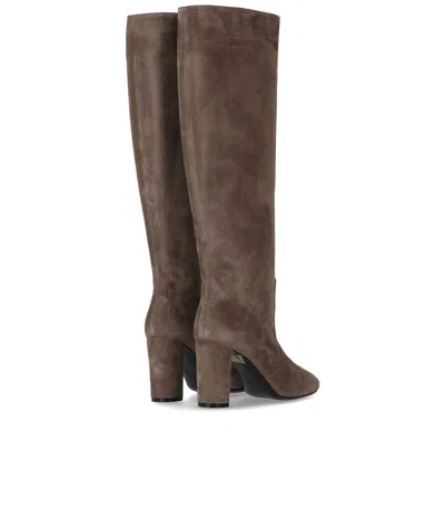 VIA ROMA 15 VIA ROMA 15 GREY SUEDE HEELED HIGH BOOT 