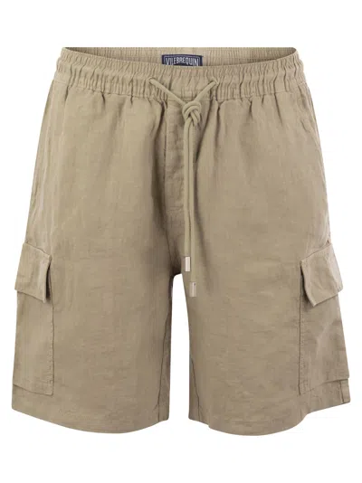 Vilebrequin Linen Cargo Bermuda Shorts