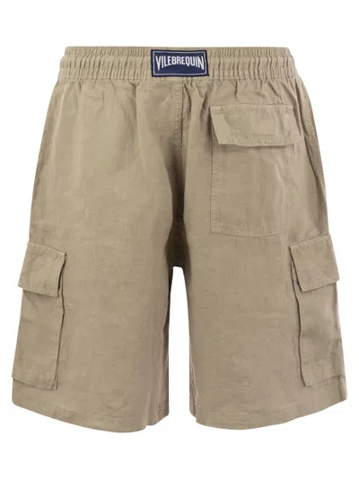 Vilebrequin Linen Cargo Bermuda Shorts