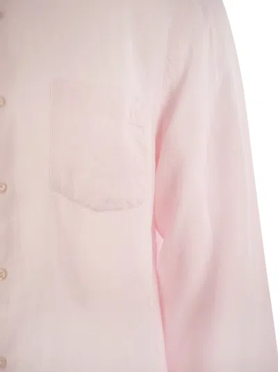 Vilebrequin Caroubis Solid Shirt In Linen