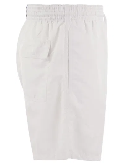 Vilebrequin Nylon Swim Shorts With Pockets And Flap In Neutral