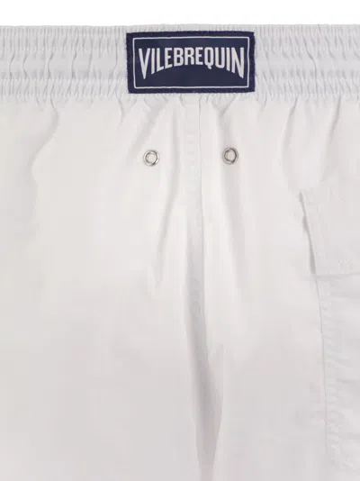 Vilebrequin Nylon Swim Shorts With Pockets And Flap In Neutral