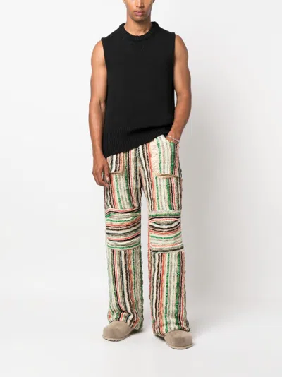 Vitelli Stripe-print Cotton-blend Trousers