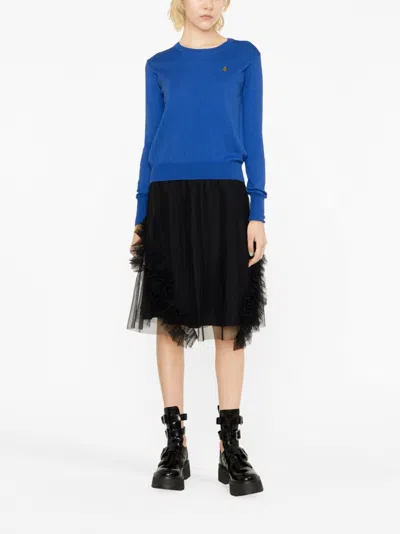 Vivienne Westwood Orb-embroidered Cotton-cashmere Jumper