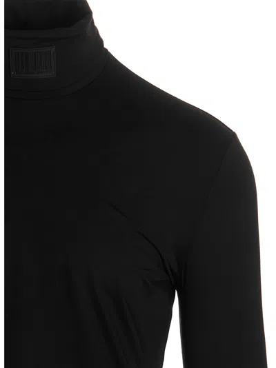 Vtmnts Turtleneck Logo Sweater In Slim Fit