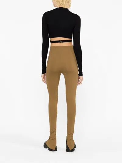 Wardrobe.nyc Ankle-zip High-waist Leggings