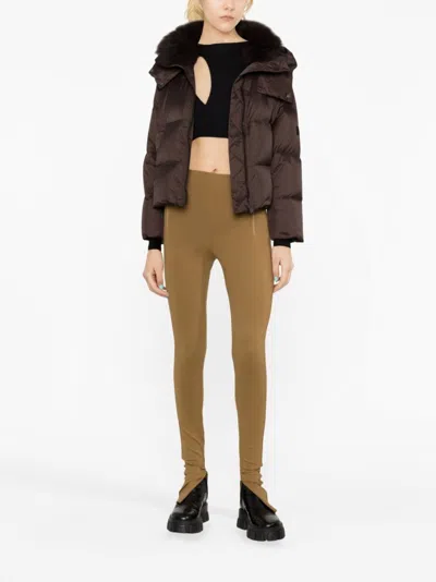 Wardrobe.nyc Ankle-zip High-waist Leggings
