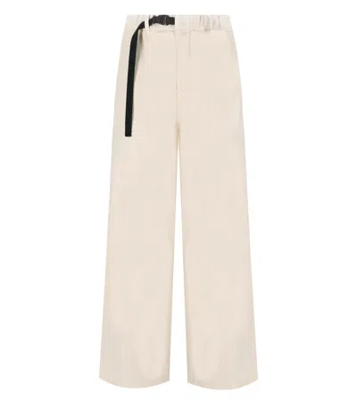 White Sand Carol Cream Ribbed Trousers