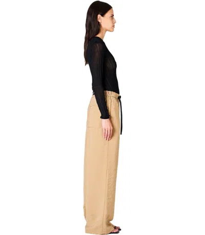 White Sand Shirley Beige Wide Leg Trousers