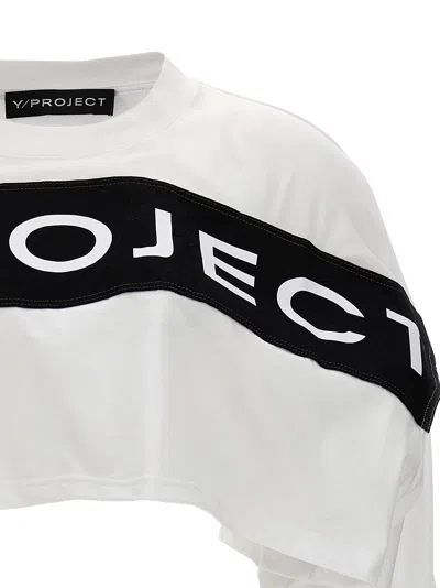 Y/project Logo Cropped T-shirt