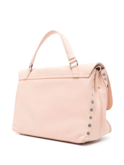 Zanellato Postina M Daily Leather Handbag In Pink