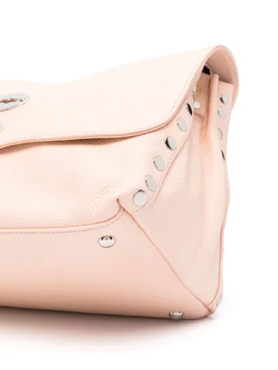 Zanellato Postina M Daily Leather Handbag In Pink