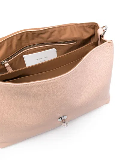 Zanellato Postina M Daily Leather Handbag In Pink