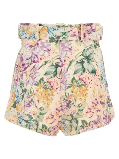 Shop Zimmermann 'halliday Tuck' Shorts