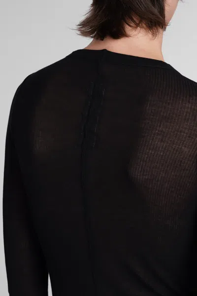 Rick Owens Ls Dress Dress In Black Viscose In Black
