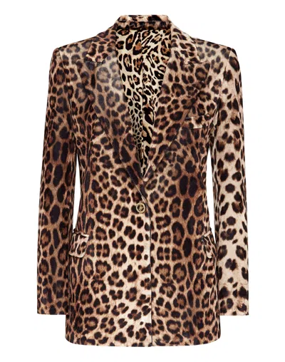 Philipp Plein Tailleur Jacket Leopard In Multi