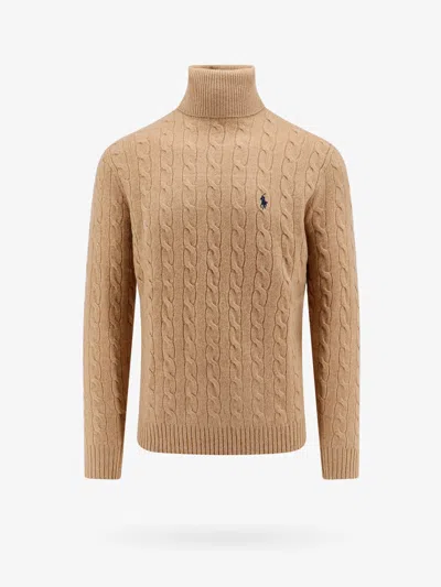 Shop Polo Ralph Lauren Sweater In Beige