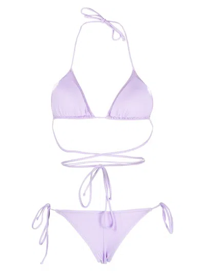 Reina Olga Light Purple Miami Triangle Bikini Set