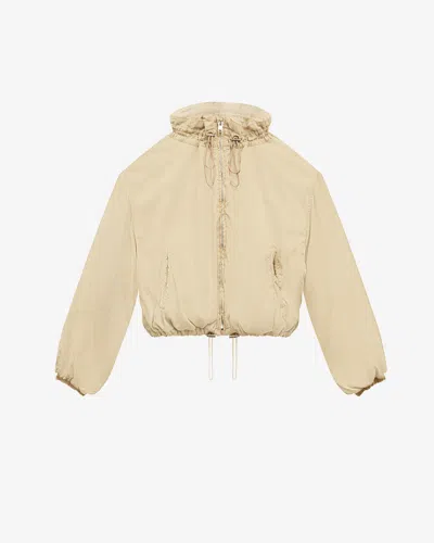 Isabel Marant Étoile Toggle-detailing Bomber Jacket In Light Khaki