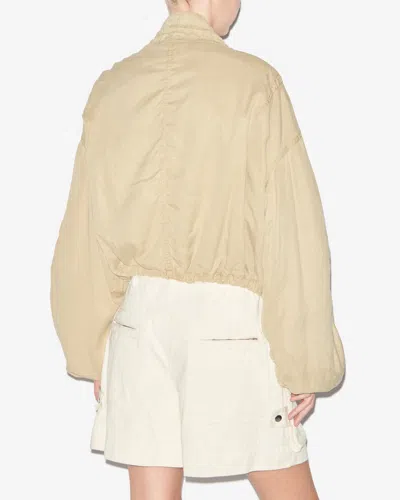 Isabel Marant Étoile Toggle-detailing Bomber Jacket In Light Khaki