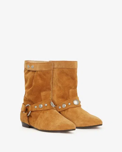 Isabel Marant Stania Boots In Cognac