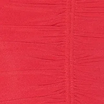 Isabel Marant Ruched Georgette Midi Dress In Red