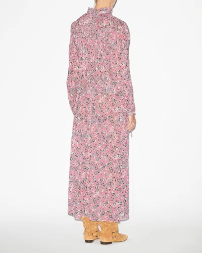 Isabel Marant Étoile Dalida Dress In Raspberry-black