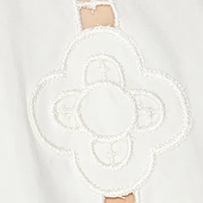 Isabel Marant English Embroidered Openwork Detailed Top In White