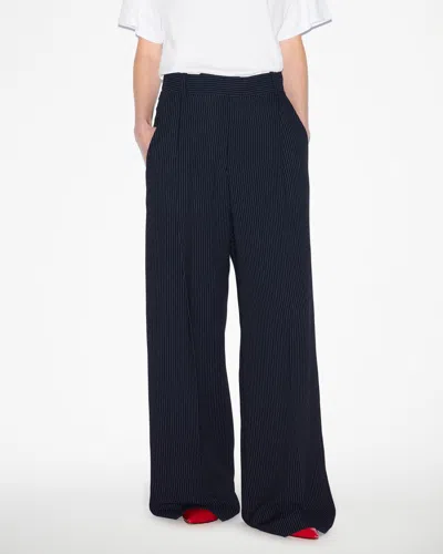 Isabel Marant Romina Pants In Midnight-ecru