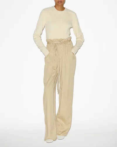 Isabel Marant Étoile Priana Pants In Light Khaki