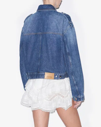 Isabel Marant Étoile Blue Julie Denim Jacket In Blue