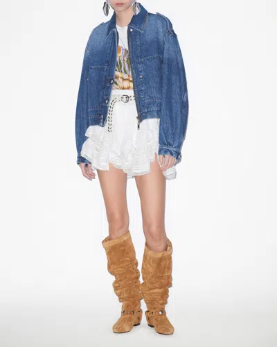 Isabel Marant Étoile Blue Julie Denim Jacket In Blue