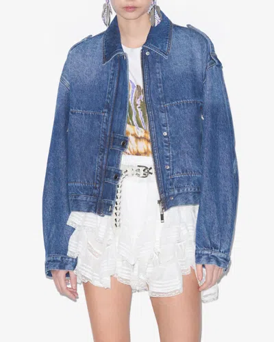 Isabel Marant Étoile Blue Julie Denim Jacket In Blue