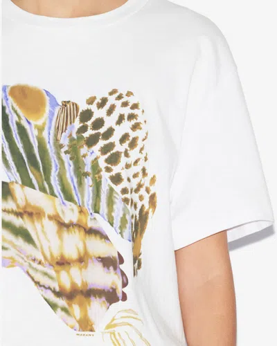 Shop Isabel Marant Étoile Edwige T-shirt In White