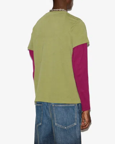 Isabel Marant Zafferh T-shirt In Khaki