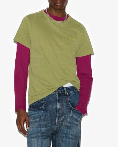 Isabel Marant Zafferh T-shirt In Khaki