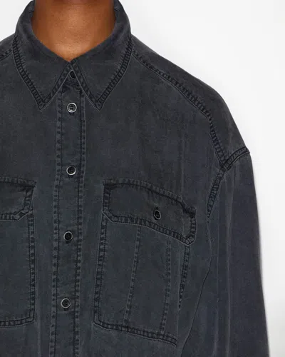Isabel Marant Étoile Long-sleeve Denim Jumpsuit In Black