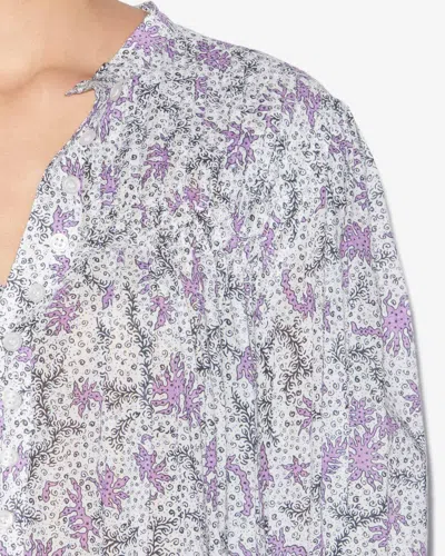 Isabel Marant Étoile Danael Dress In Ecru-lilac