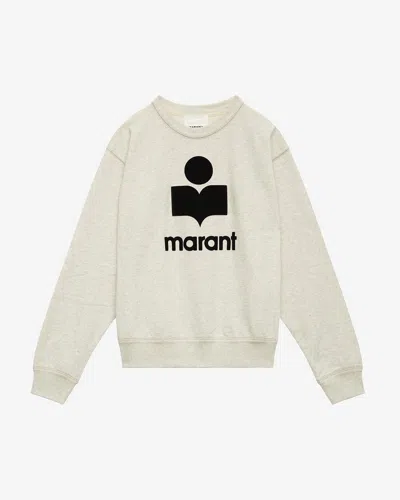 Isabel Marant Marant Mikoy Flocked Logo Sweatshirt In Pink