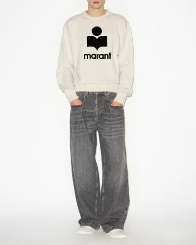 Isabel Marant Marant Mikoy Flocked Logo Sweatshirt In Pink