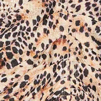 Isabel Marant Women's Lyndsay Animal-print Ruched Midi-dress In Natural