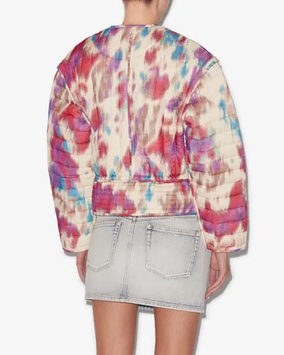 Isabel Marant Étoile Gelio Jacket In Beige-raspberry