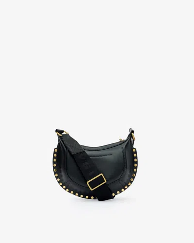 Isabel Marant Moon Logo Debossed Mini Shoulder Bag In Black