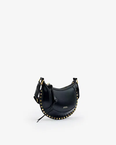 Isabel Marant Moon Logo Debossed Mini Shoulder Bag In Black
