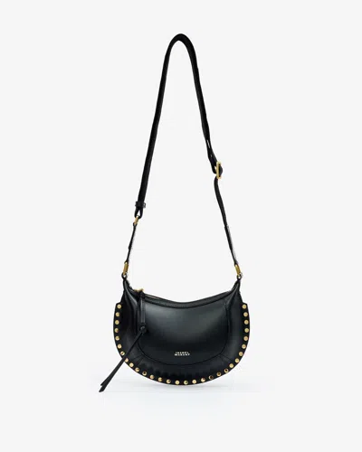Isabel Marant Moon Logo Debossed Mini Shoulder Bag In Black