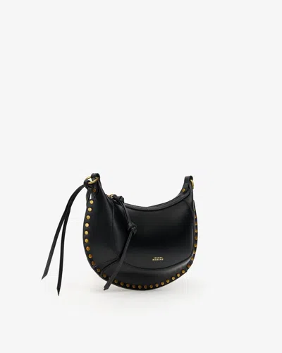 Isabel Marant Oskan Moon Bag In Black And Gold