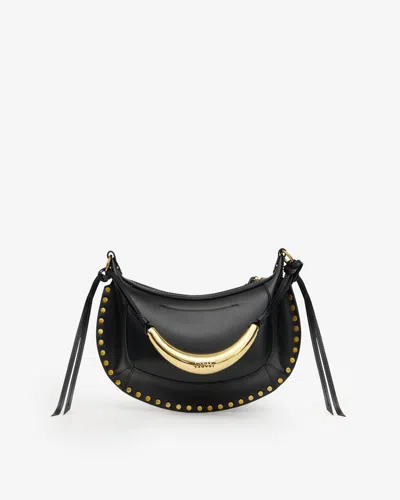 Isabel Marant Oskan Moon Bag In Black And Gold